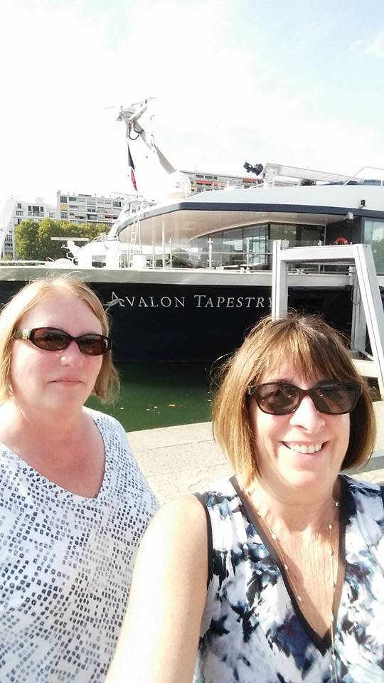 Mary and Gayle on an Avalon River Cruise in Paris and Normandy