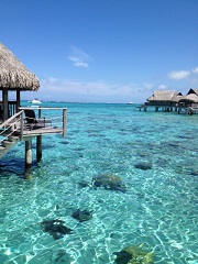 The view from Pat and Sam's overwater bungalow
