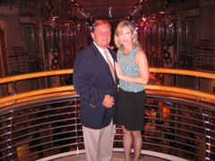 Ted and Kathleen enjoy their RCCL Cruise