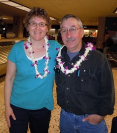 Heidi and Tom in Hawaii on anniversary trip