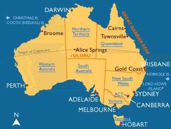 Check out the map of Australia for your favorites
