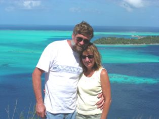Rick and Lori Berndsen in Bora Bora