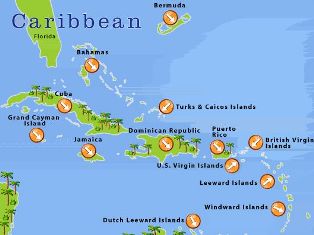 Choose from one of these Caribbean Islands for your wedding!