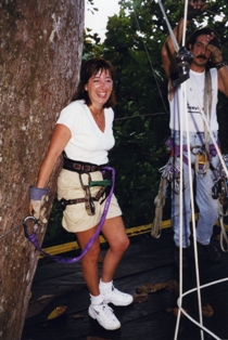 Ok I did the zipline in Costa Rica!  Glad to be back on the ground!