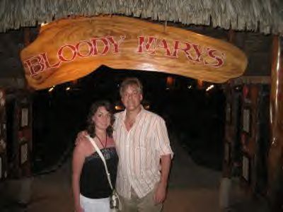 A trip to Bora Bora is not complete without a visit to Bloody Mary's!