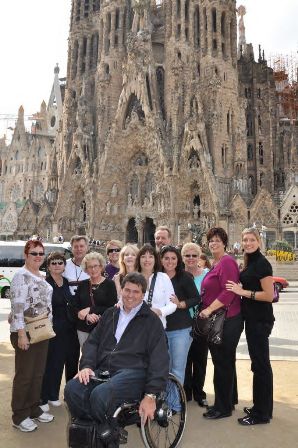 A group discovered the excitement in Barcelona!
