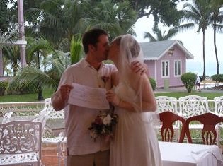 Randy Brodzeller and Angie Pace at their Wedding at the Riu Palace Tropical bay in Negril Jamaica!