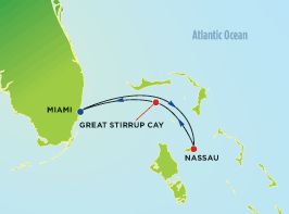 Bahamas: Great Stirrup Cay & Key West Itinerary Map