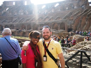 Joe and VernishaTerranova honeymooning in Italy!